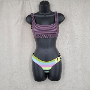 MAAJI NAYA TABBY REVERSIBLE BRALETTE BIKINI ARTEMIS BLACK STRIPE